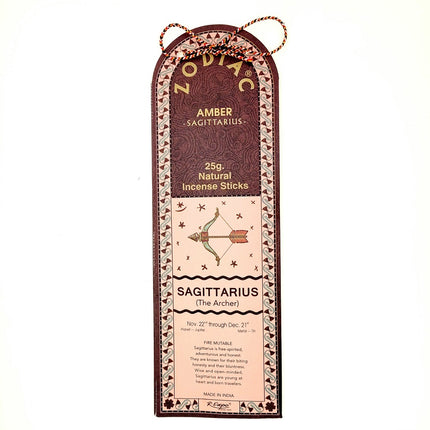 Song of India Sagittarius Amber Zodiac Incense Sticks 25g