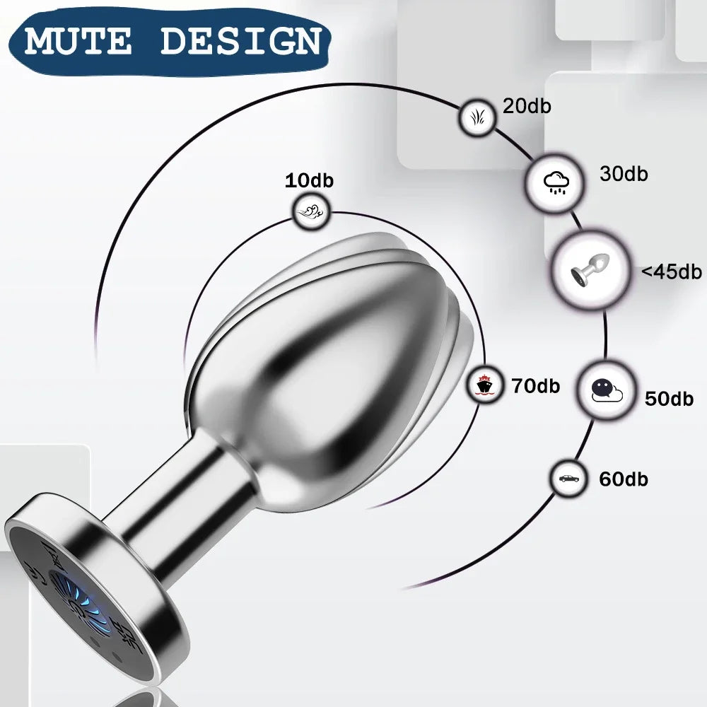 Vibrating Anal Plug for Couples