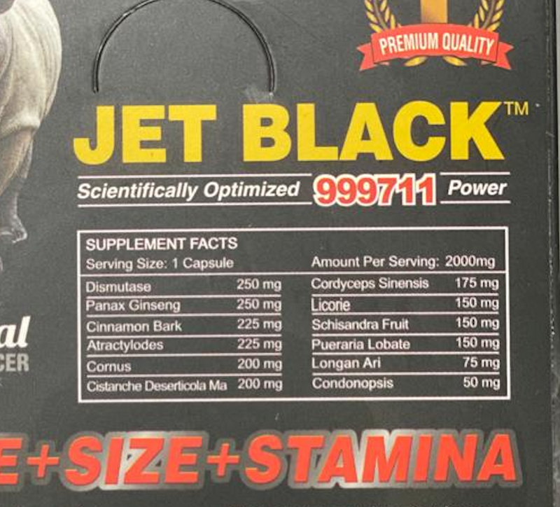 Jet Black 999711 Box 20