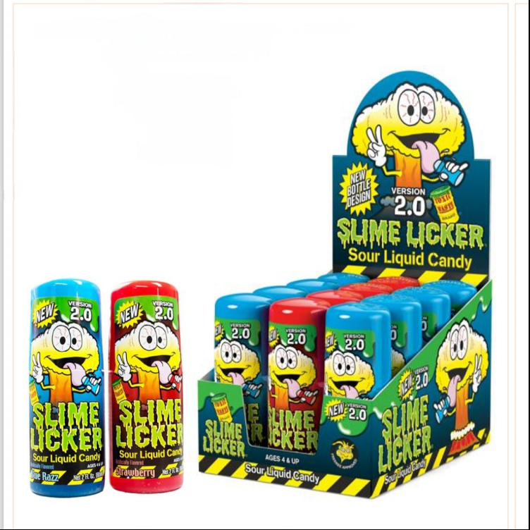 SLIME LICKER 2.0 BLUE RAZZ & STRAWBERRY 12-count Display