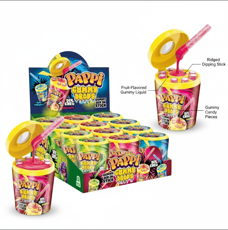 Pappi Gummy Drops 55g 12ct