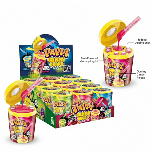 Pappi Gummy Drops 55g 12ct