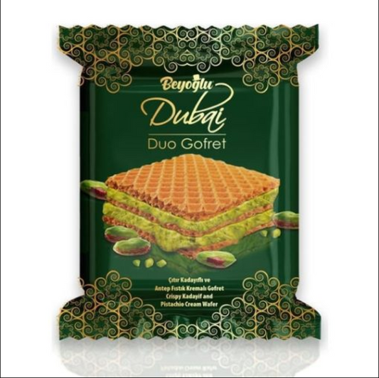 PREMIUM DUBAI Wafer MILK CHOCOLATE WITH PISTACHIO CREAM 24ct