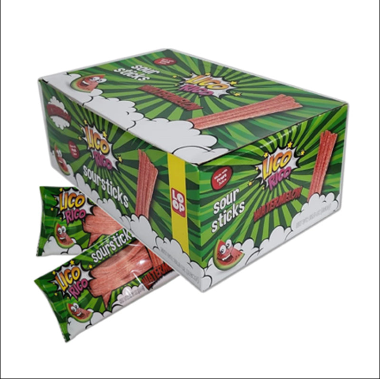 Lico Rico Watermelon Sour Stick 2.82oz (80g)