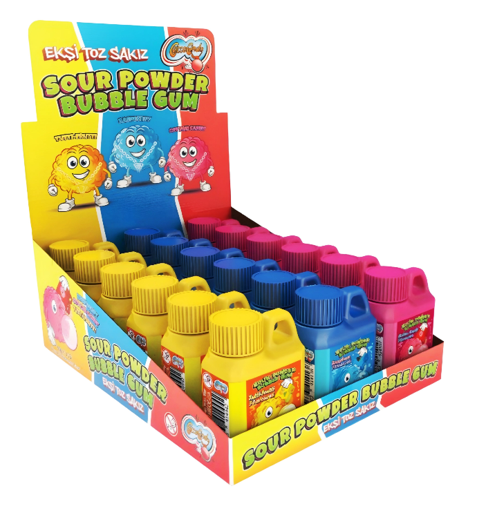 Sour Powder Bubble Gum 18pcs