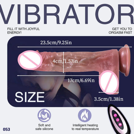 Realistic Dildo with G-Spot Stimulation Remote Control