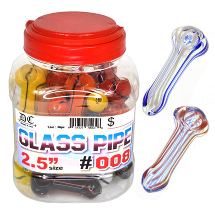 Glass Medium Pipe Jar 65ct