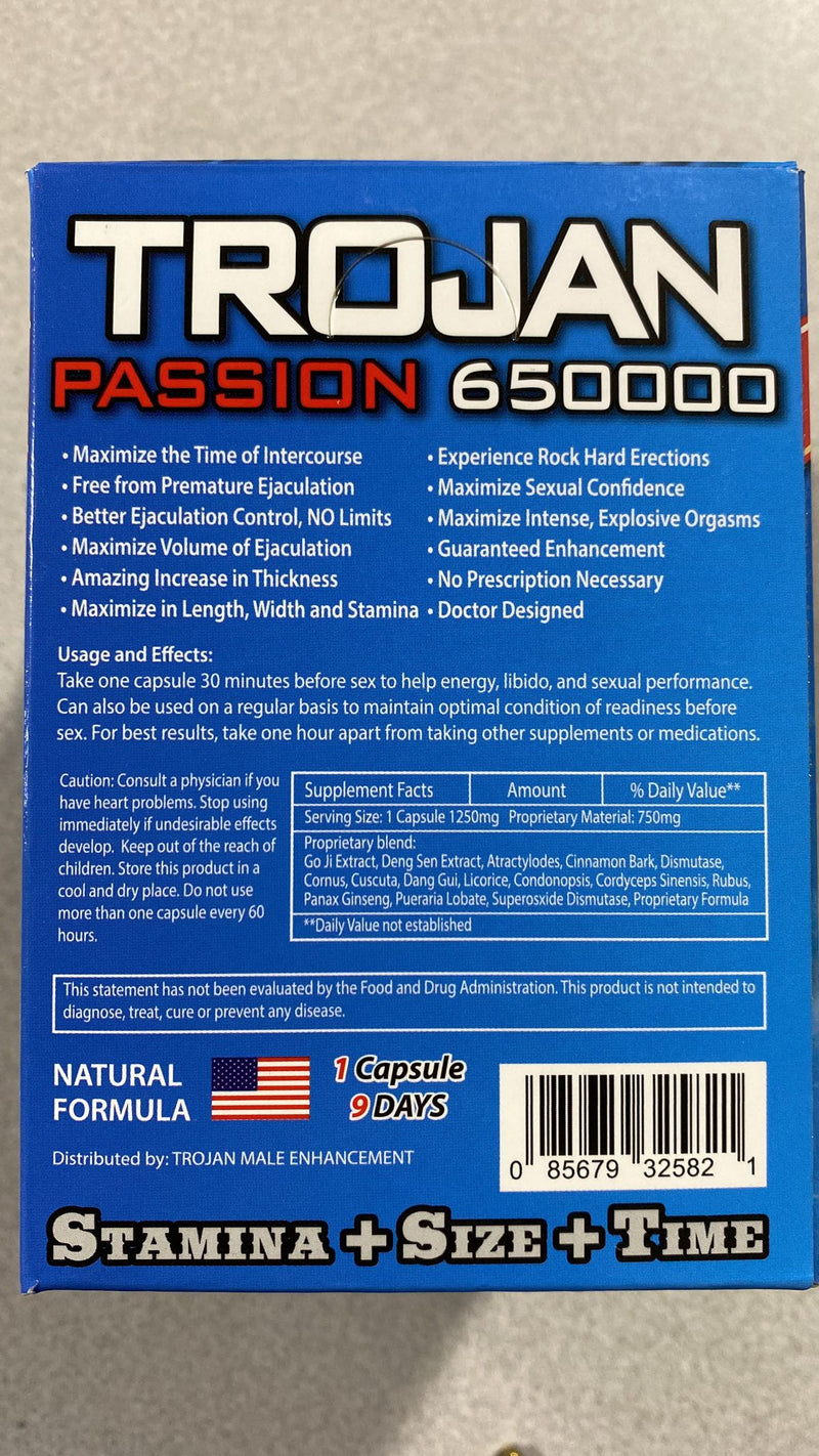 Trojan Passion 65000 Box 20 ct.