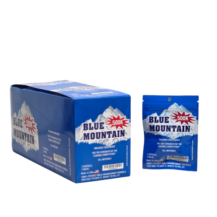 Blue Mountain Male Enhancement Capsules – 24ct Box | 3–24 Pack Wholesale