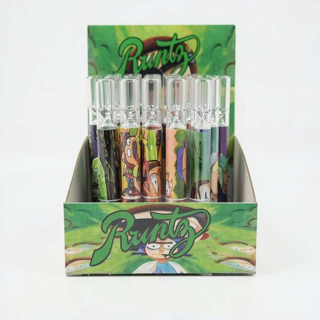 Chillum glass BW/R&M/MIX 50ct