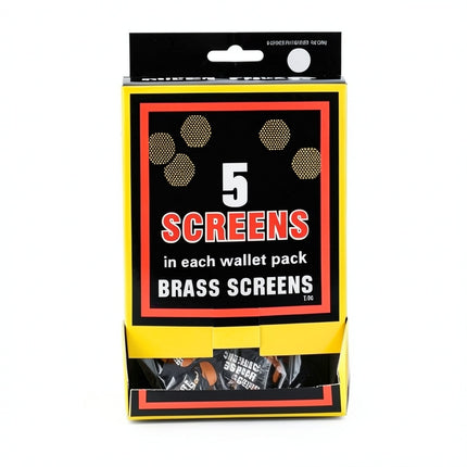 Pipe Screens Brass (5pic) 100ct