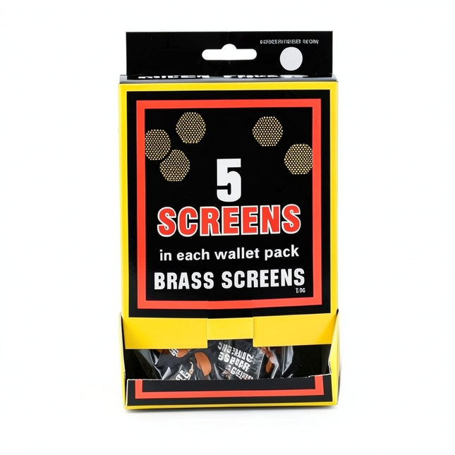 Pipe Screens Brass (5pic) 100ct