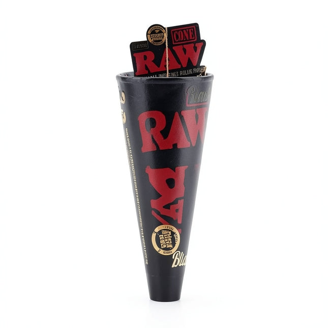 Raw Cones 3pk Black King Size 32ct