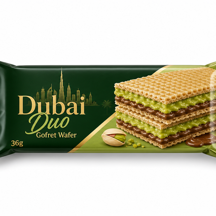 Dubai Duo Gofret Wafer (36g) 24pcs