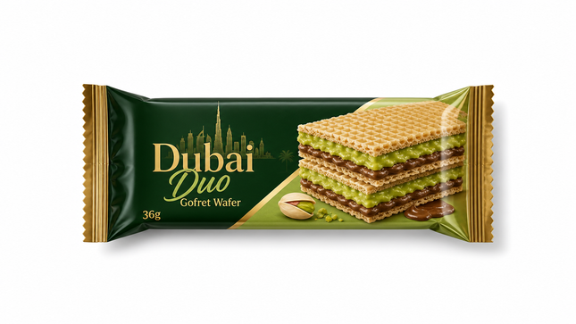 Dubai Duo Gofret Wafer (36g) 24pcs