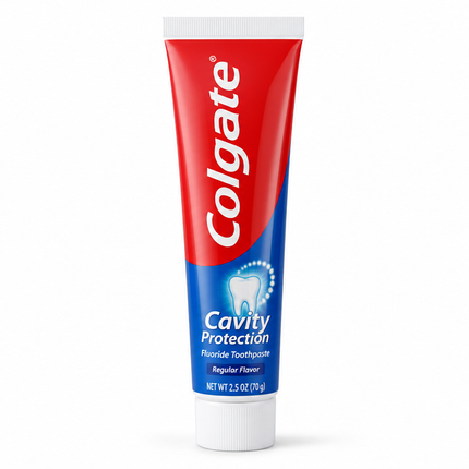 Colgate Cavity Protection Fluoride Toothpaste – Regular Flavor, 2.5 oz. | 1-Count