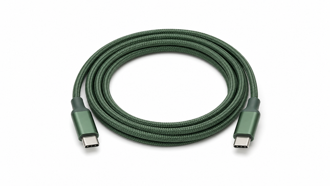 Cable C-C type 6-FEET Long Cable Green Conxn 1ct 6ft