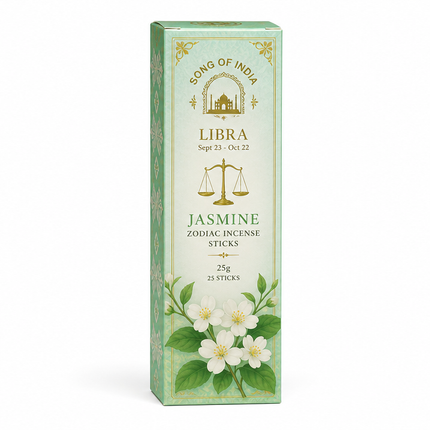 Song of India Libra Jasmine Zodiac Incense Sticks | 25g, 25 Sticks