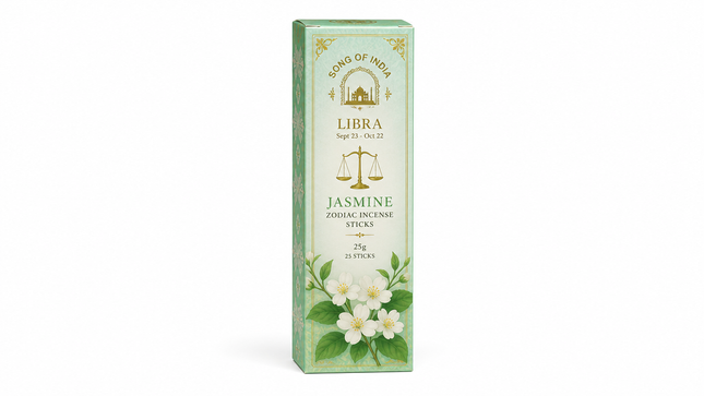 Song of India Libra Jasmine Zodiac Incense Sticks | 25g, 25 Sticks