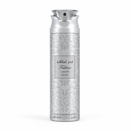 Lattafa Fakhar Silver Air Freshener Spray 300ml | Arabian Home Fragrance Wholesale
