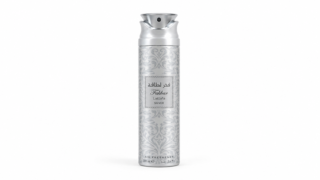 Lattafa Fakhar Silver Air Freshener Spray 300ml | Arabian Home Fragrance Wholesale