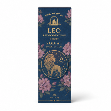 Song of India Leo Rhododendron Zodiac Incense Sticks | 25g, 25 Sticks