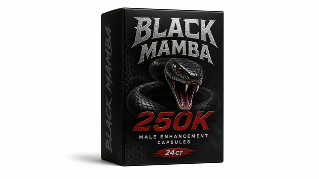 Black Mamba 250K Male Enhancement Capsules – 24ct Box