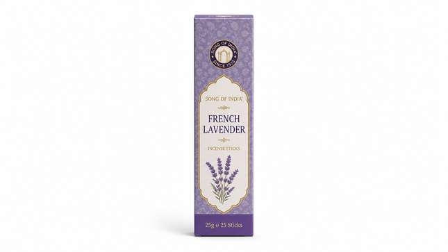Song of India French Lavender Incense Sticks | 25g, 25 Sticks