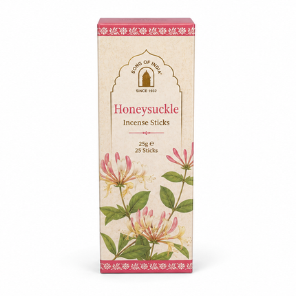 Song of India Honeysuckle Incense Sticks | 25g, 25 Sticks