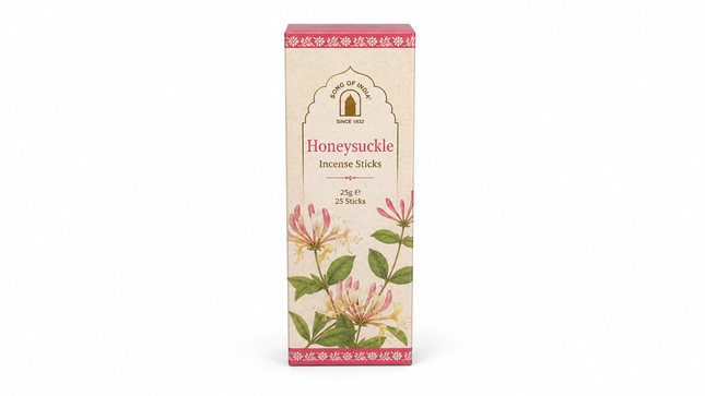 Song of India Honeysuckle Incense Sticks | 25g, 25 Sticks