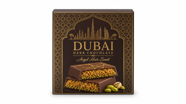 Dubai Dark Chocolate Angel Hair Sweet 6ct