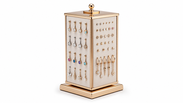 Jewlery Display 4 Side Belly and Ear jewelry 378pcs