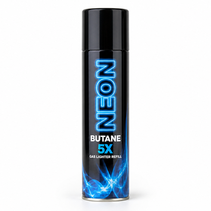 Neon Butane 5X Gas Lighter Refill 12ct
