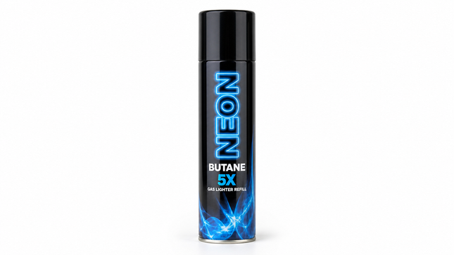 Neon Butane 5X Gas Lighter Refill 12ct
