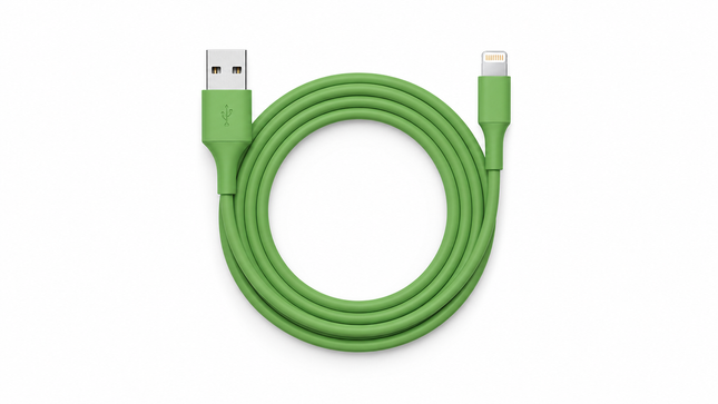 Cable I Phone 6ft Long Green Conxn 1ct