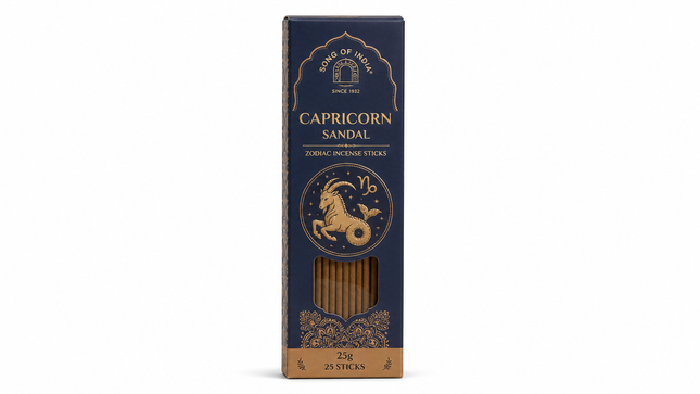 Song of India Capricorn Sandal Zodiac Incense Sticks | 25g, 25 Sticks