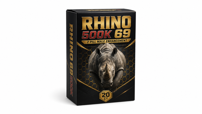 Rhino 69 500K 2 pill Male Enhancement – 20ct Box
