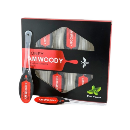 AM Woody Mint Spoon Honey – Male Enhancement Honey Supplement | 6ct Wholesale
