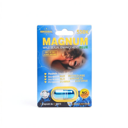 Magnum 550K Blue Male Enhancement Capsules