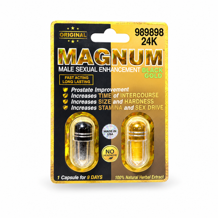 Magnum 989898 Black and 24K Gold single piece