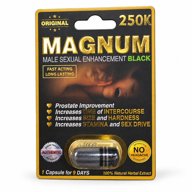 Magnum Black 250K single blister card