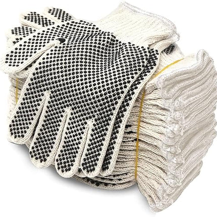 Gloves Black Dotted Work 12ct