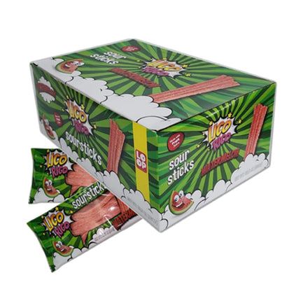 Lico Rico Watermelon Sour Stick (80g) 12pcs