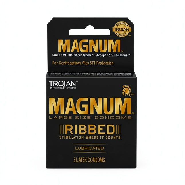 Trojan Magnum Ribbed Condoms