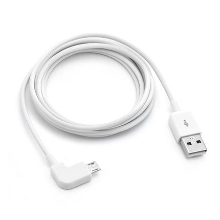 6ft 90-Degree Micro USB Charging Cable – Red & Black | Right-Angle Android Charger Cord