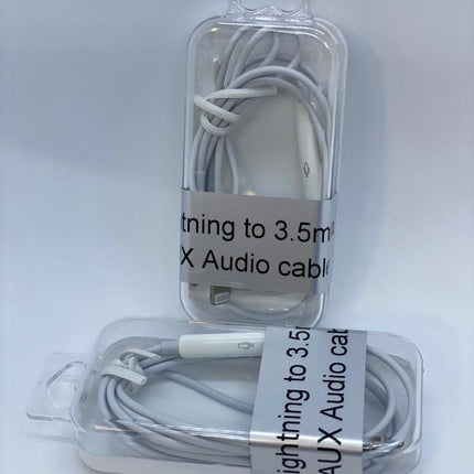 Lightning to 3.5mm AUX Audio Cable – Grey | iPhone Headphone & Speaker Cable