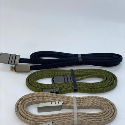Woven Micro USB & USB-C Data Charging Cable – Navy Blue, Army Green & Beige
