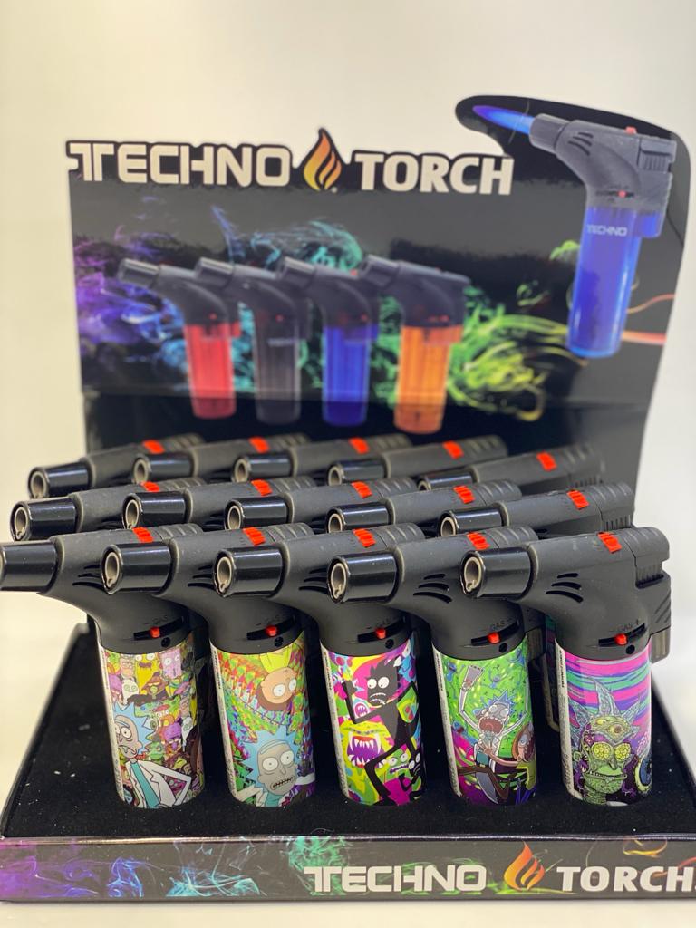 Techno 1 Torch BW Lighter 3 ct