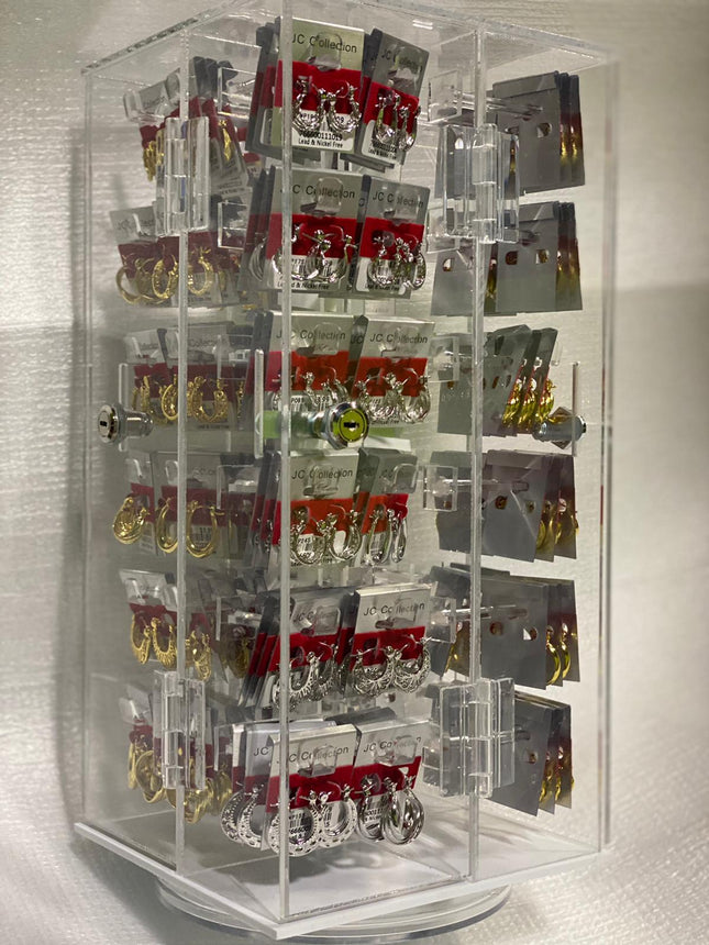 Jewelry Gold/Silver ear ring Display Case #2182 any 3/pcs