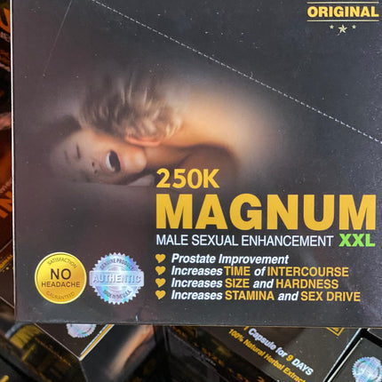 Magnum  Black 250K Black Capsule  XXL 20ct